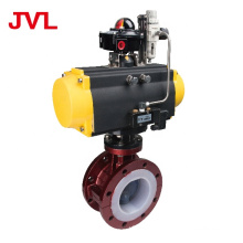 JL600 Corrosion-resistant fluorine lined pneumatic butterfly valve